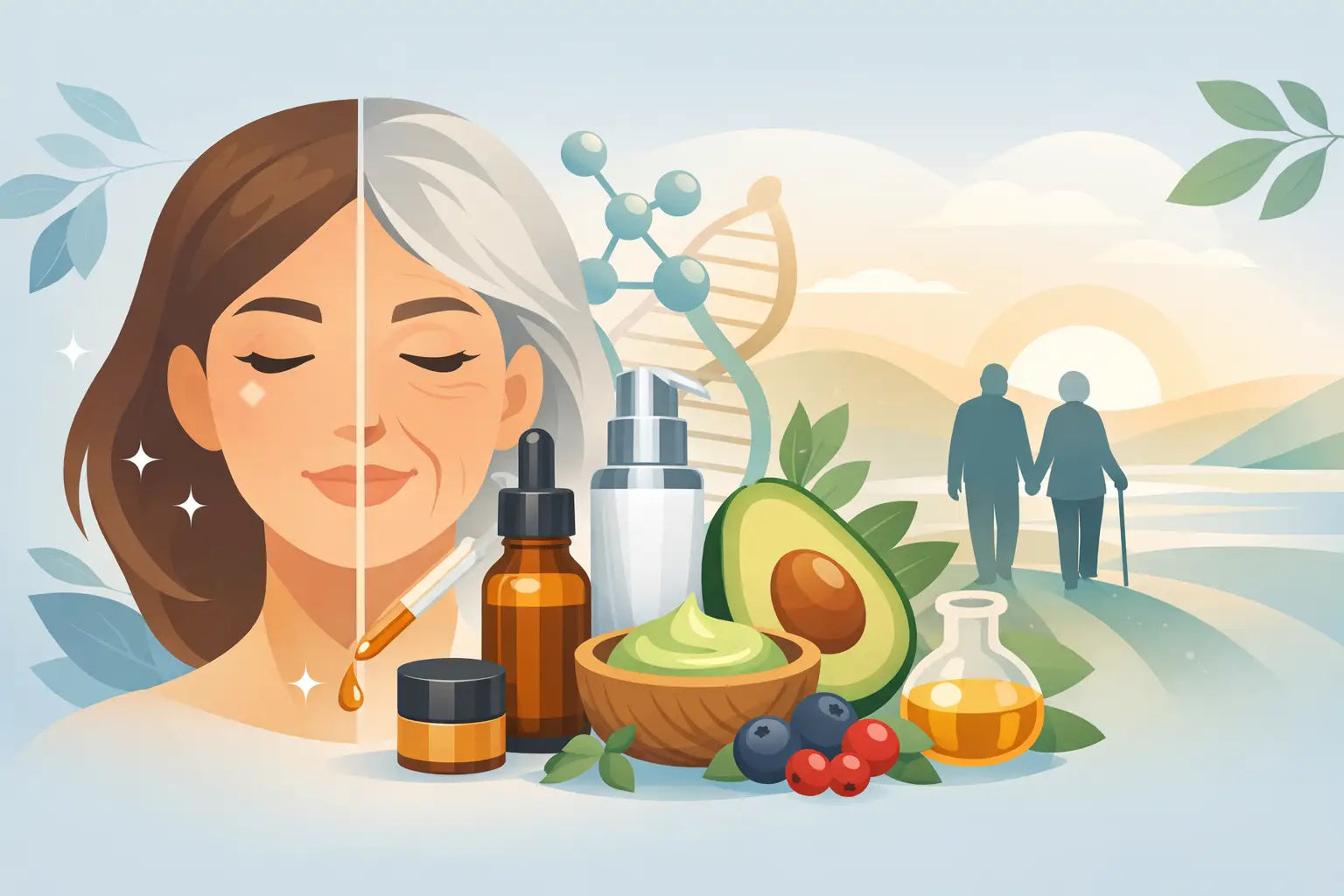 Top Anti-Aging-Inhaltsstoffe für gesundes Altern