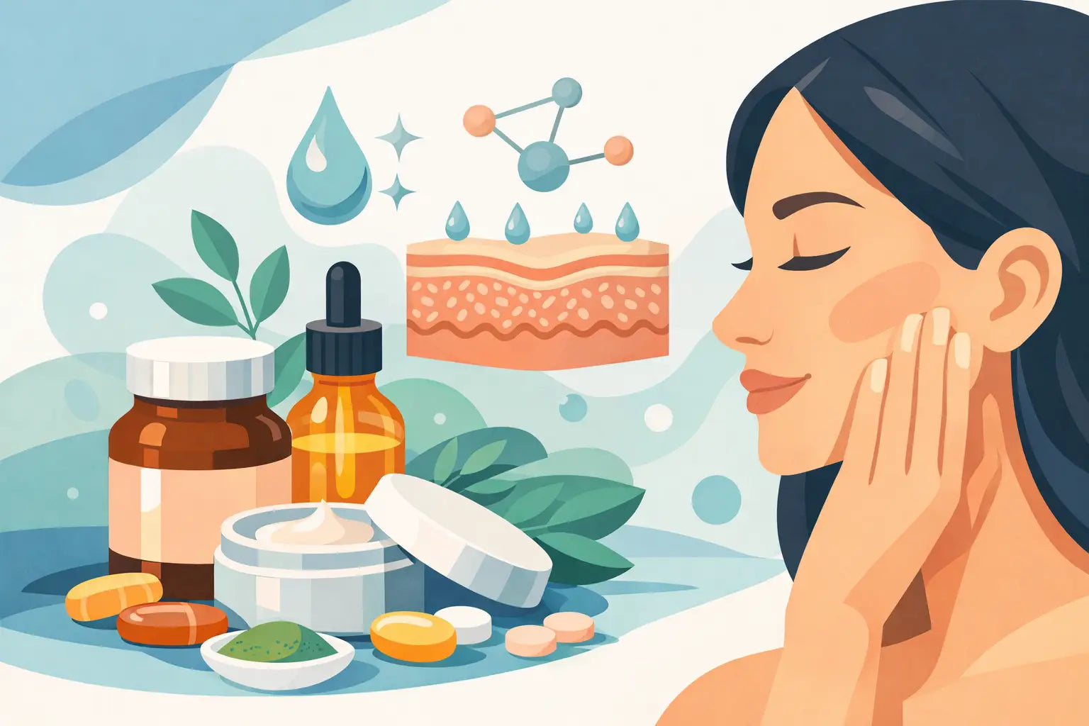 Welche Supplements für gesunde Haut wirken?